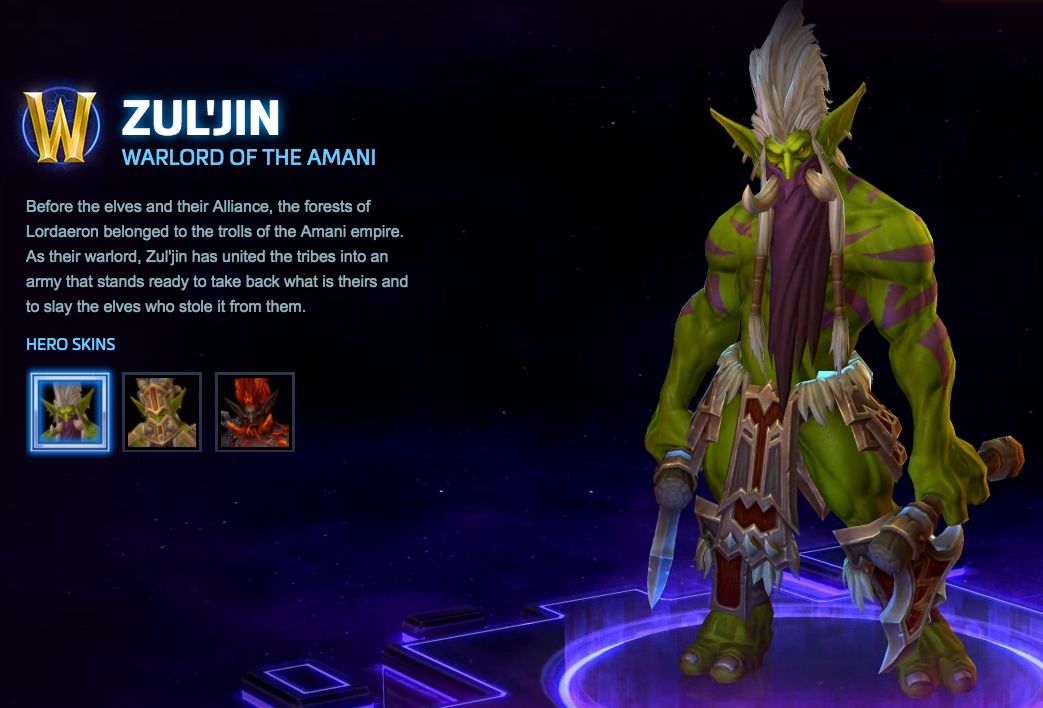 Heroes of the Storm Zul’jin Spotlight > GamersBook