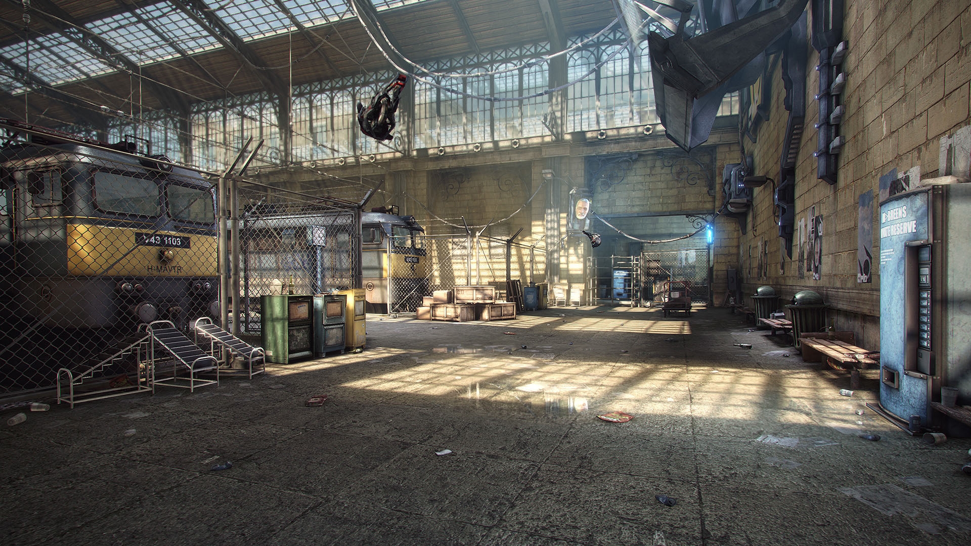 half unreal engine opening level remade environment gamersbook hl2 polycount trainstation